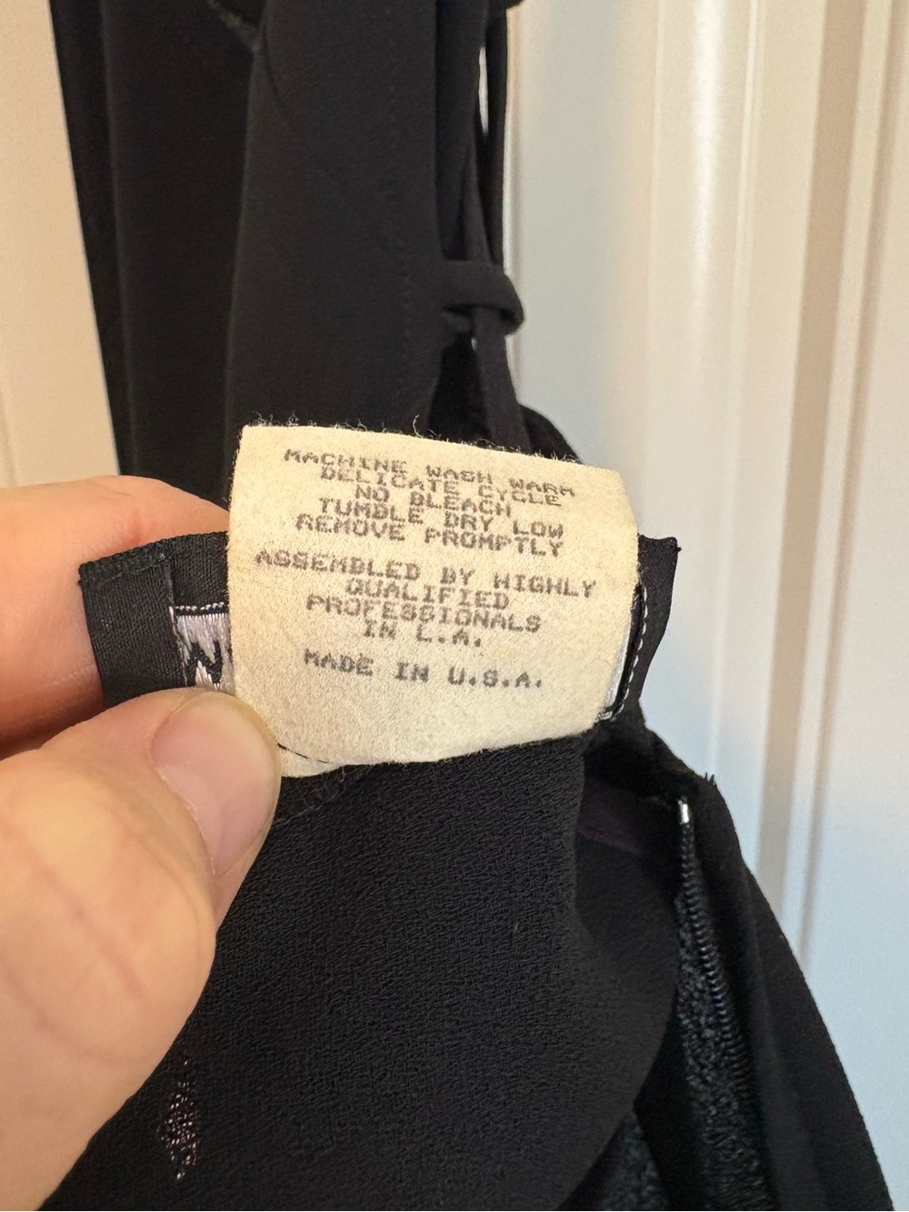 Y2K 90s Minimalist Slip Dress black Open Back Maxi Dress Lace-Up Back Size XS - Picture 10 of 13
